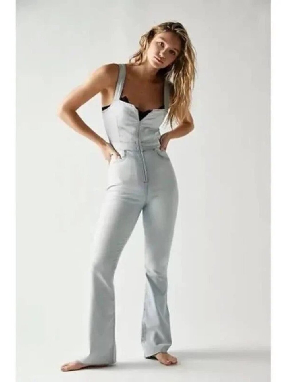 Free People We the Free CRVY 2nd Ave One Piece Denim Jumpsuit - NWT!